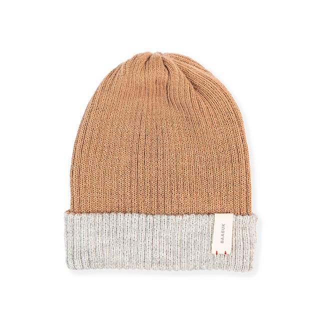Bonnets en alpaga - Camel réversible