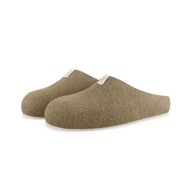 Corkybuk Pantoffel - Khaki Grün