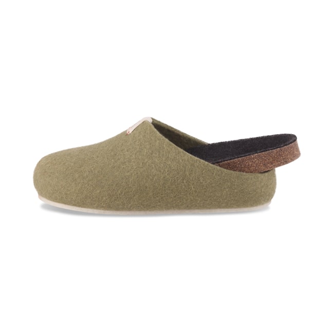 Corkybuk Pantoffel - Khaki Grün