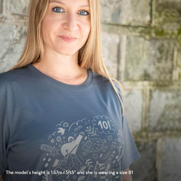 T-Shirt zum 10-jährigen Jubiläum – Portugal Dark Grey