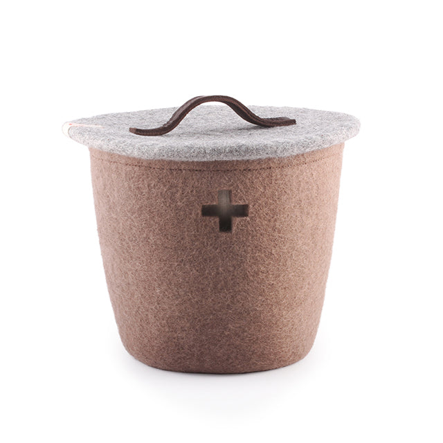 Panier en laine Large - Brown