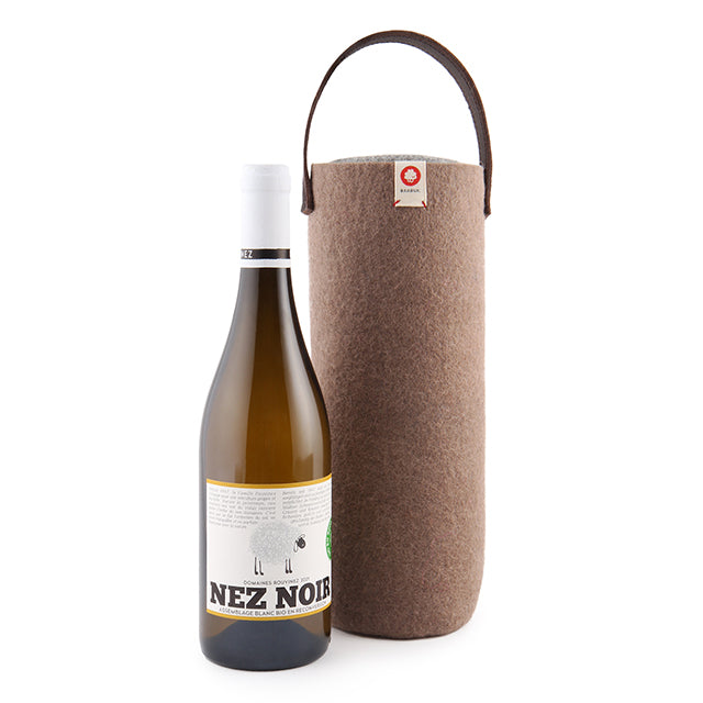 Rafraîchisseur à vin en laine - Moka