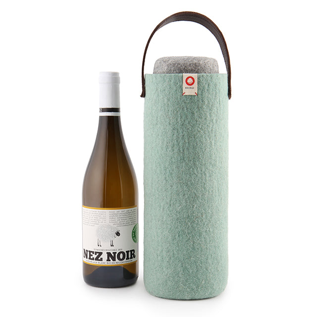 Rafraîchisseur à vin en laine - Turquoise