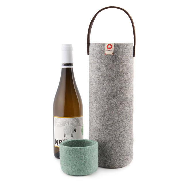 Rafraîchisseur à vin en laine - Light Grey