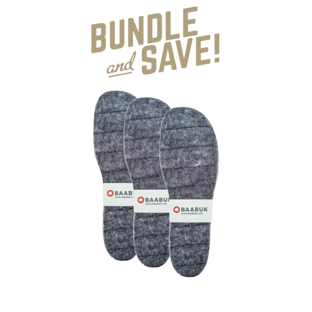 Einlegesohlen-Bundle - Slipper 3er-Pack