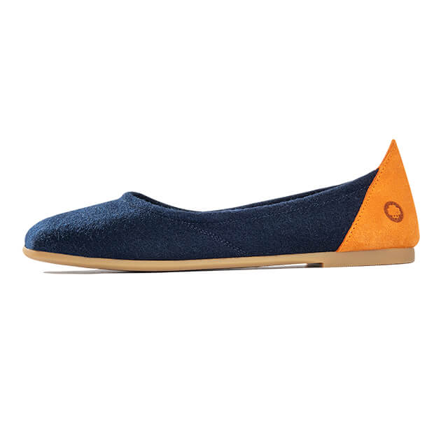 Ballerines en laine - Blue