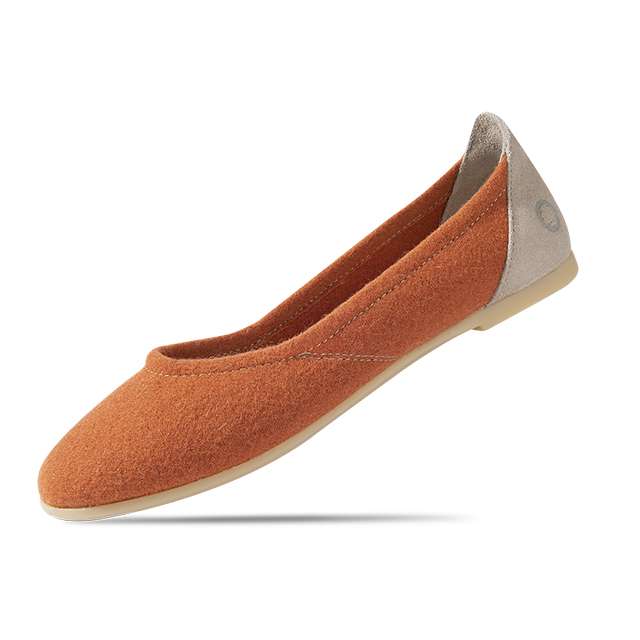 Ballerina aus Wolle - Terrakotta