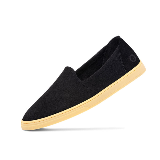 Slip On aus Wolle - Black
