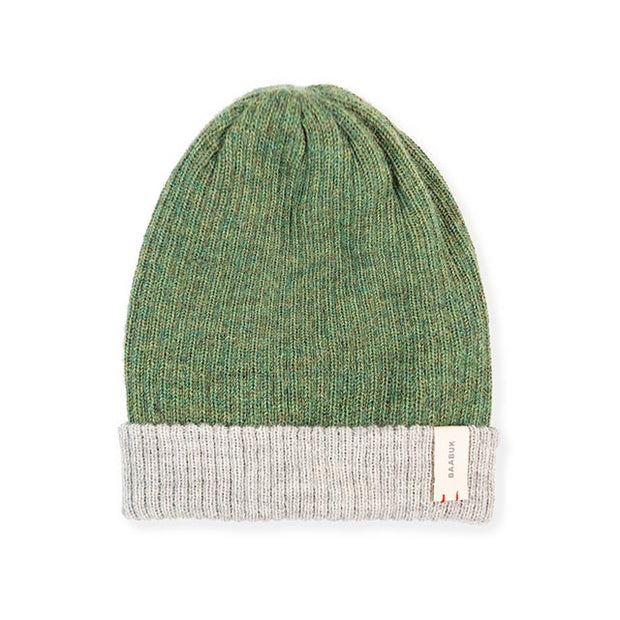 Alpaca Beanies - Reversible Green