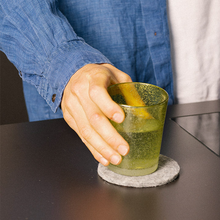 Felt Coaster 4 Pack - Khaki