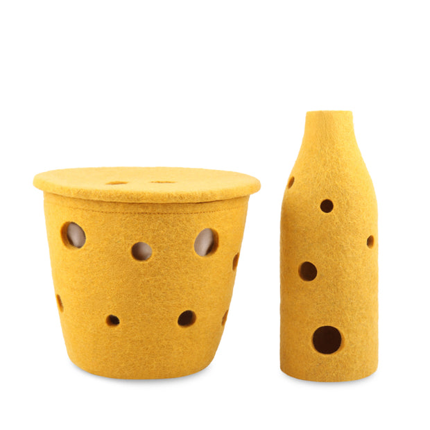 Bottle Cover - Swiss Cheese