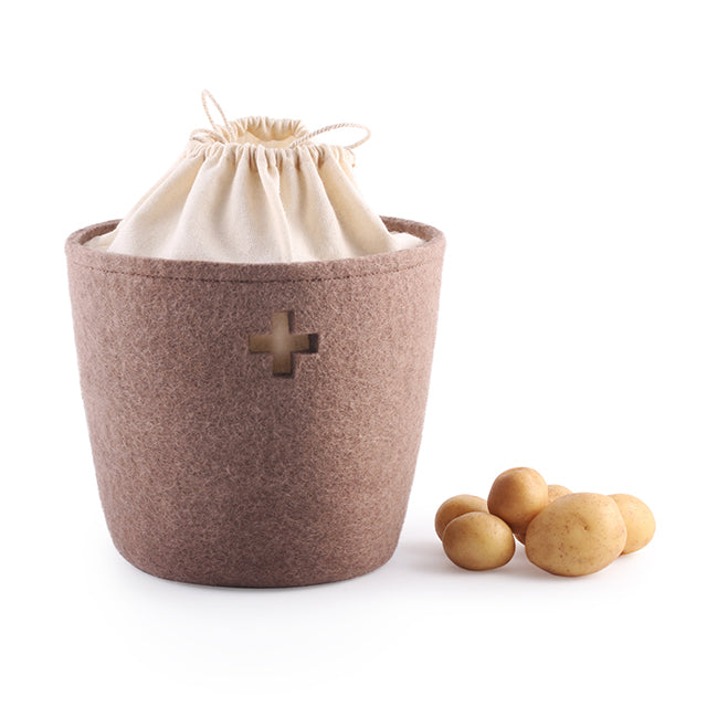 Panier en laine Petit - Brown