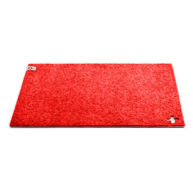 Tapis de table - rouge suisse