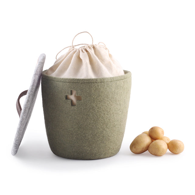 Panier en laine Petit - Khaki