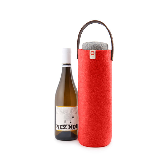 Rafraîchisseur à vin en laine - rouge suisse