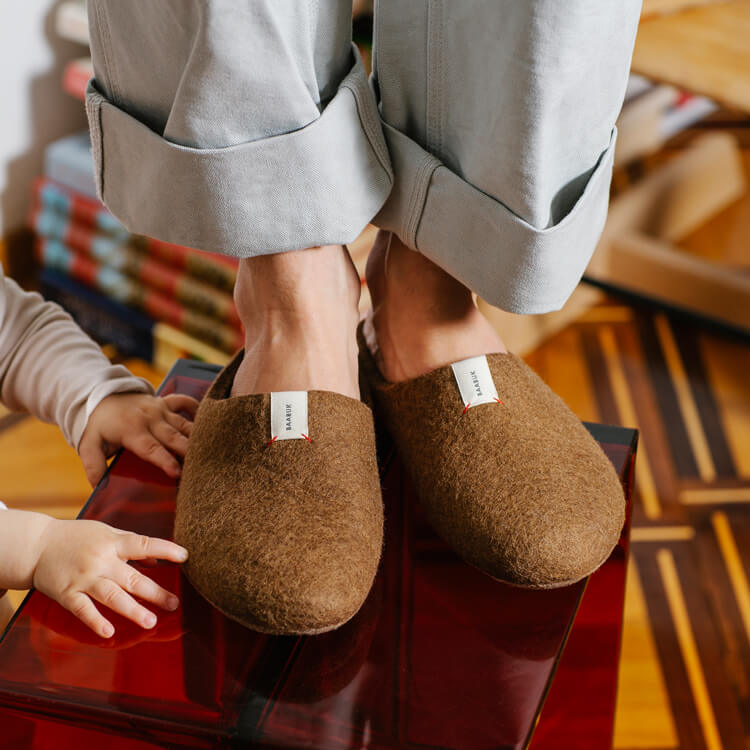 Chaussons Kanga - Brown